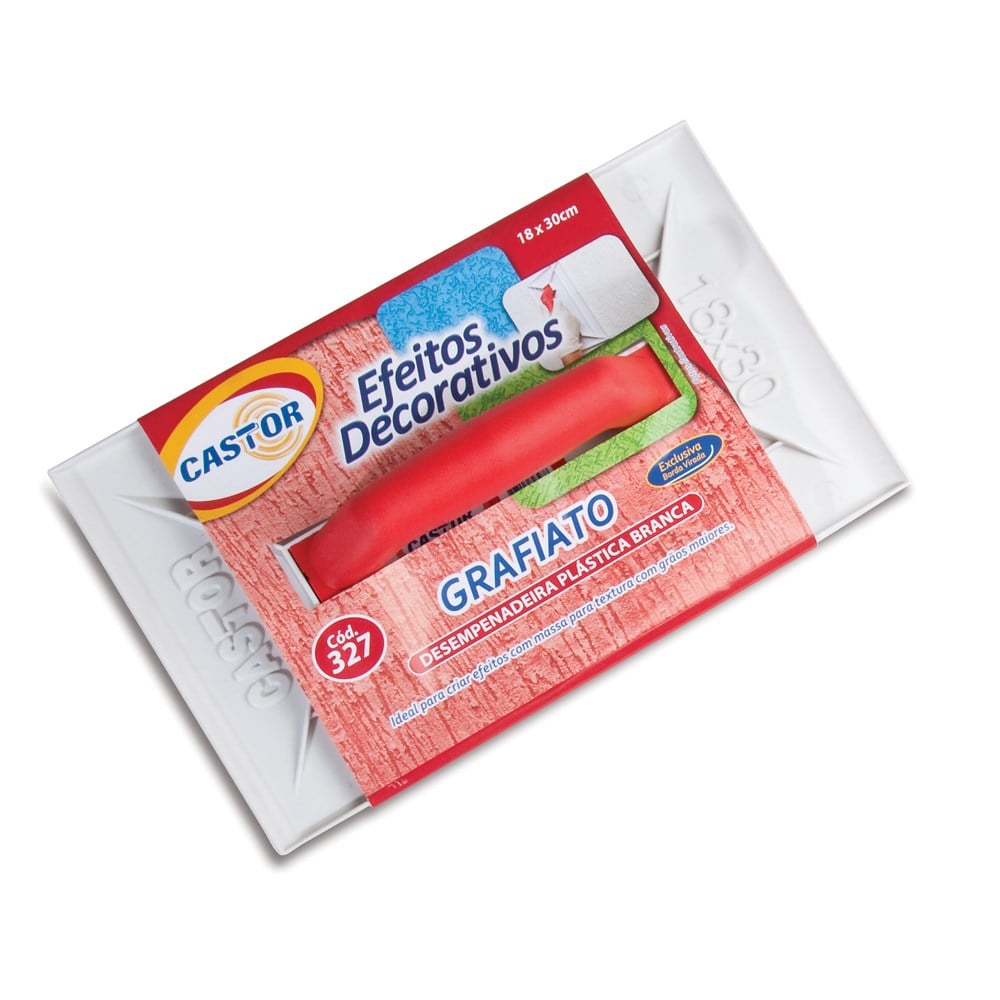 Desempenadeira PVC Castor 18 para Textura Branca 327