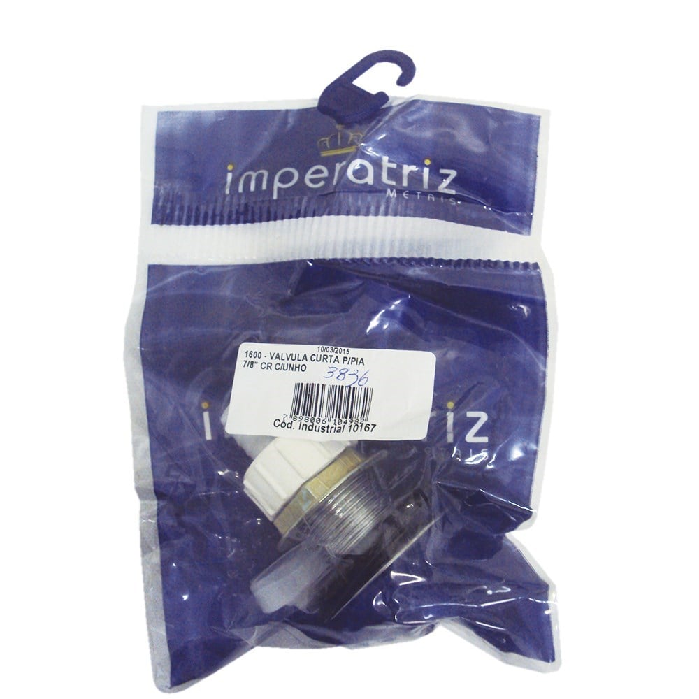 Válvula Pia Metal Imperatriz Cromada 10168