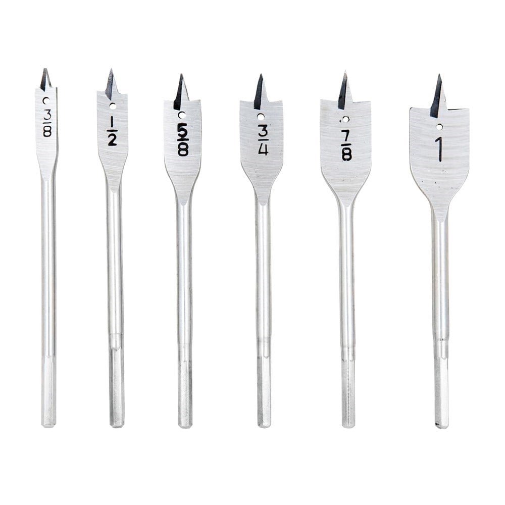 Broca Madeira Chata Brasfort 3/8 a 1"6 Peças 8015