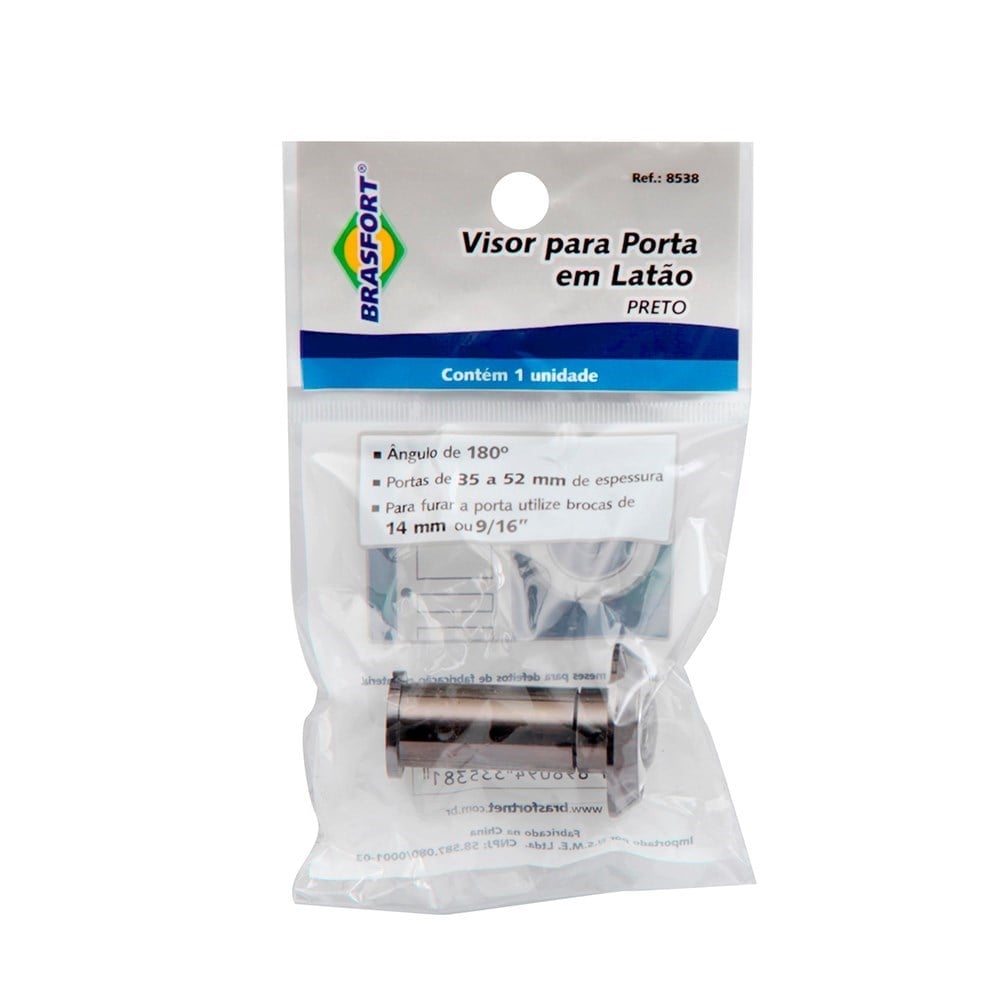 Visor para Porta Brasfort Preto 8538