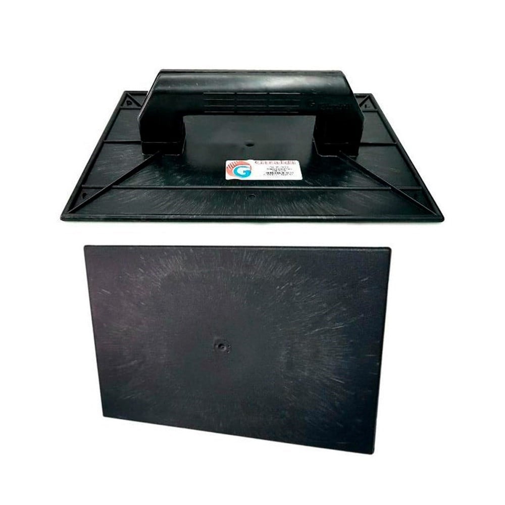 Desempenadeira PVC Giraldi 16 Lisa Preta 10020325