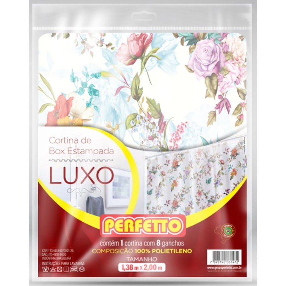 Cortina para Box Perfetto Estampada 1.38 X 2.00M 0147