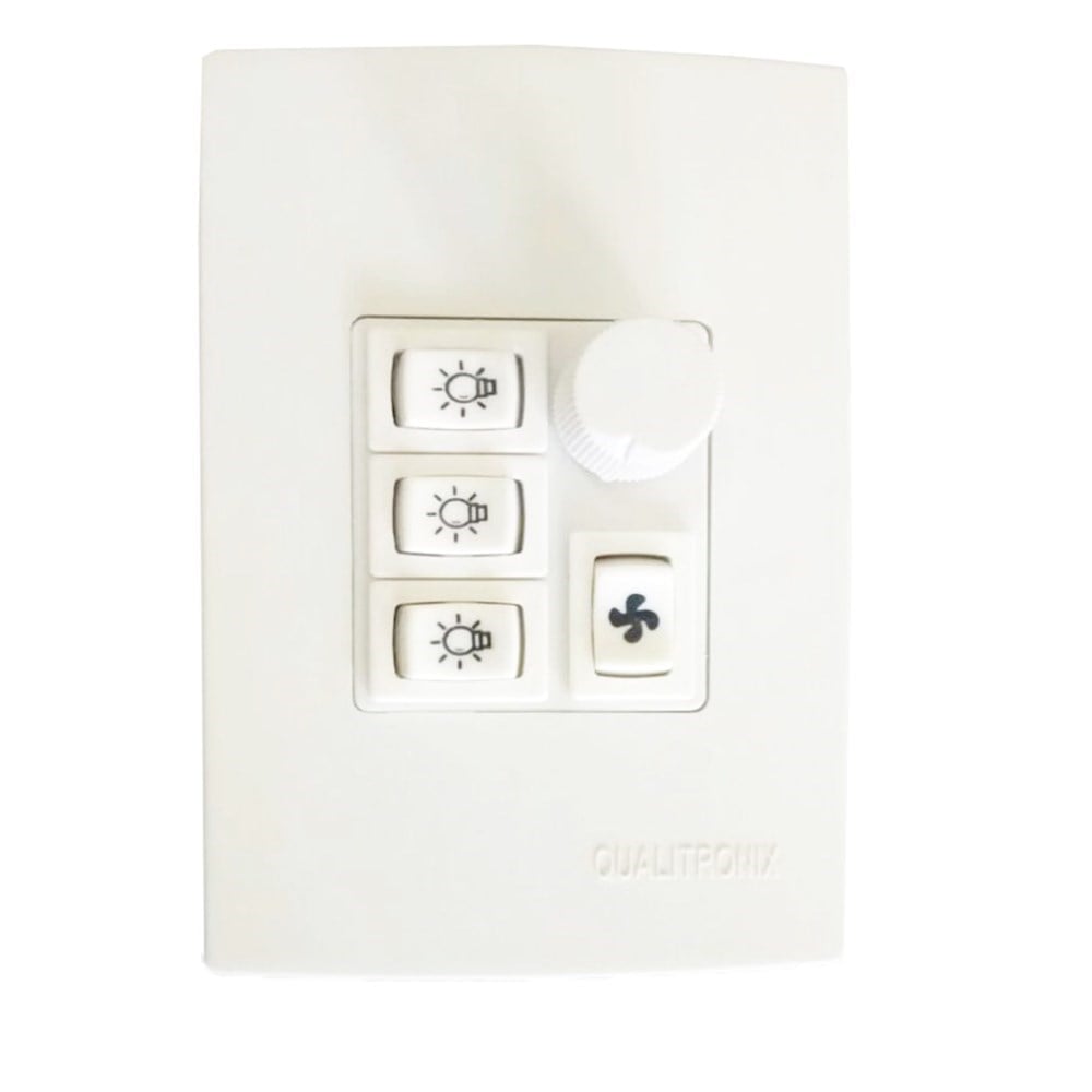Controle para Ventilador e 3 Lâmpadas Qualitronix