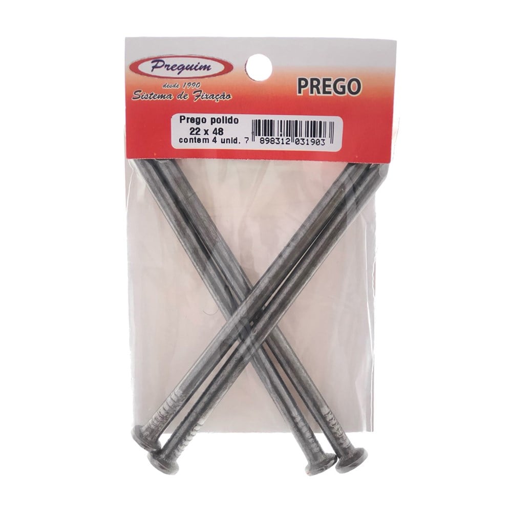 Cartela Prego Preguim com Cabeça 22X48 com 75 Gramas 1903