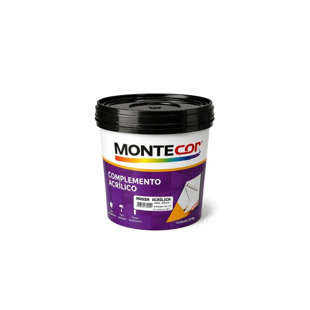 Massa Acrílica Montecor Balde 3,6L - imagem 1
