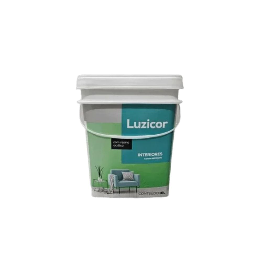 Massa Corrida Acrílica Luzicor Anti-Mofo Interior Balde 18L - imagem 1