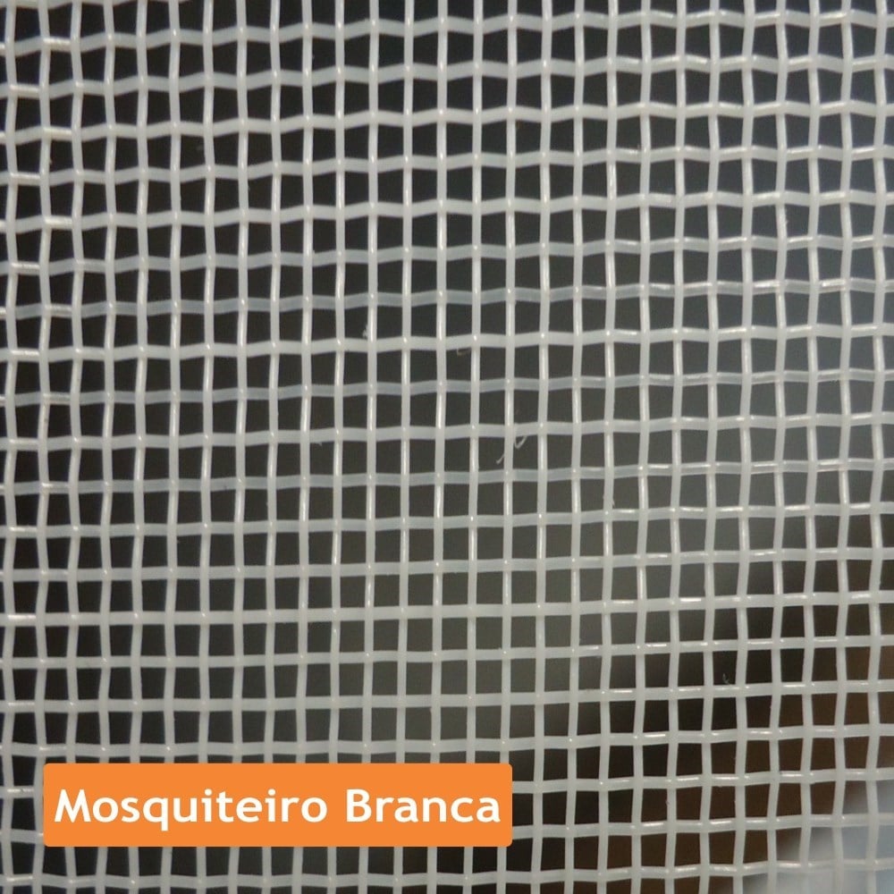 Tela Mosquiteira Nylon Pesada Lahuman Branca 1.50MX50M 5001003