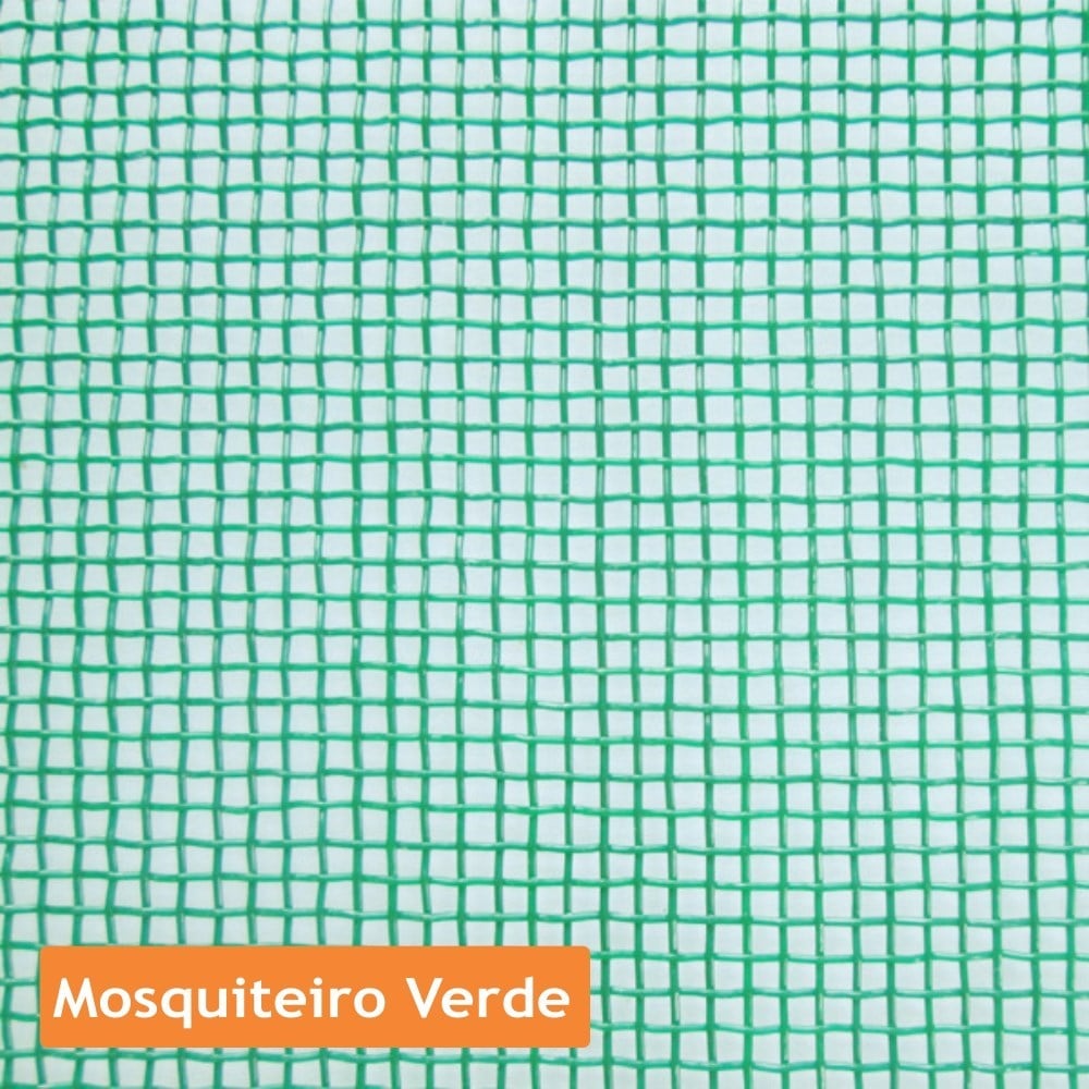 Tela Mosquiteira Nylon Pesada Lahuman Verde 1.50MX50M 5001011