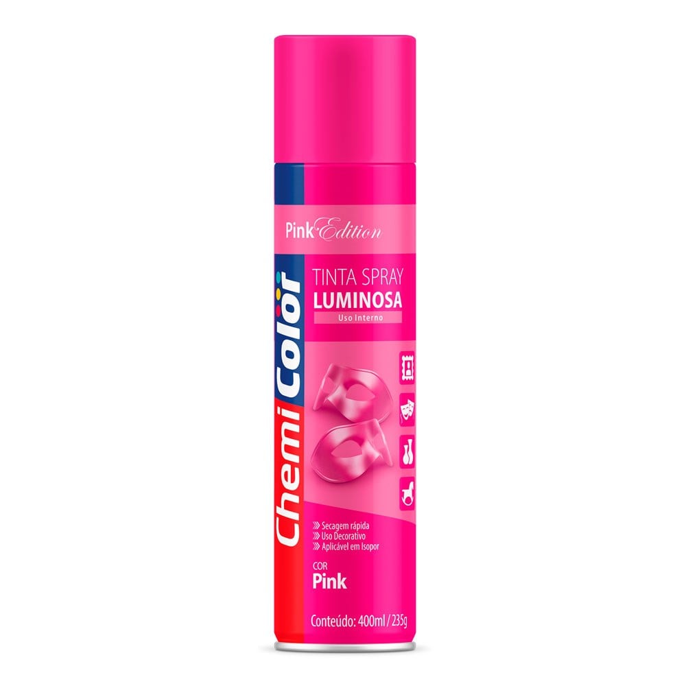 Spray Chemicolor Luminescente Rosa Pink 400ML 0680140