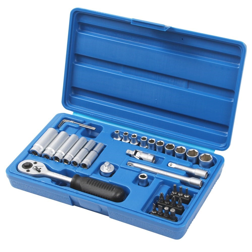 Soquete Waft Sextavado com Catraca 1/4" com 36 Peças 6176
