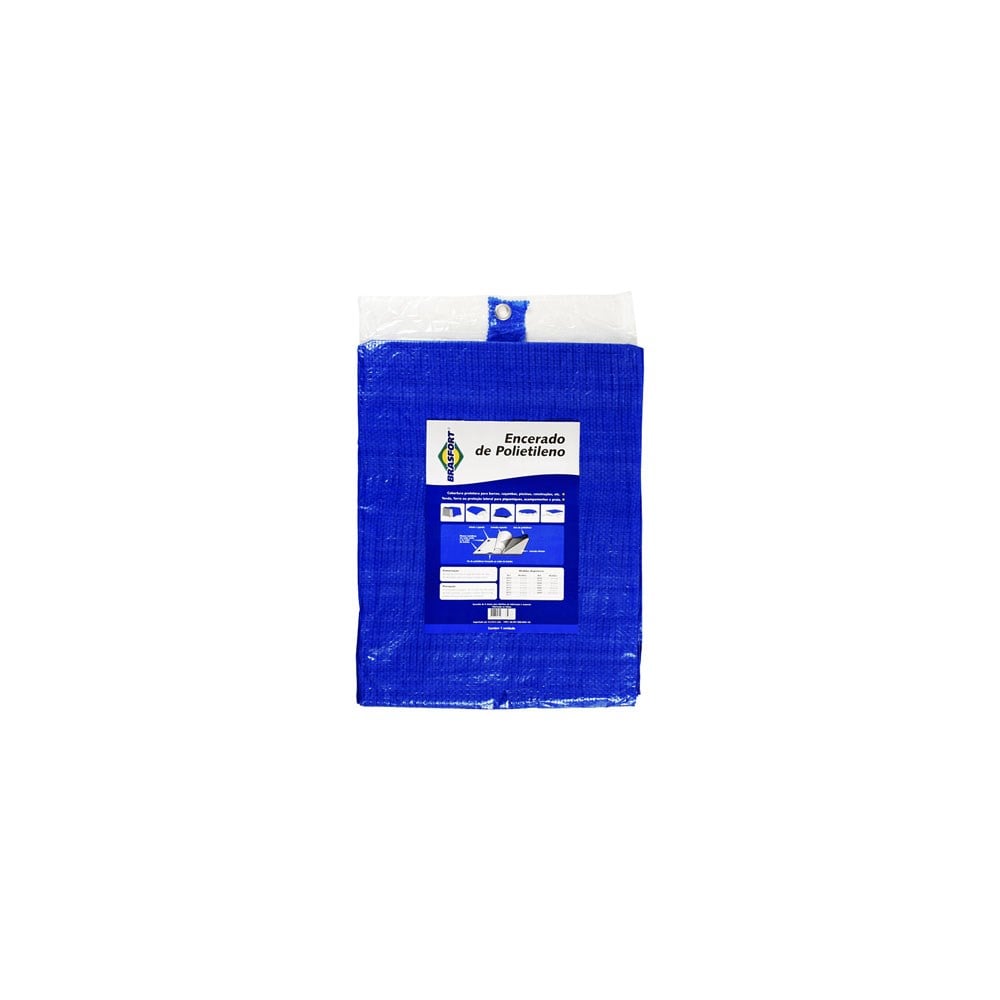 Lona Carreteiro Brasfort Azul 3X 3M 100 Gramas por M² 8595