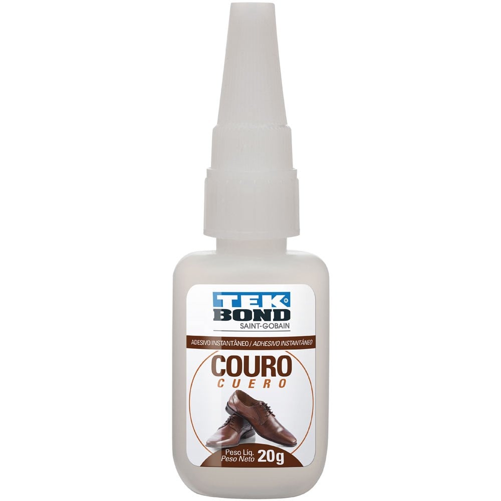 Cola Instantânea Tekbond Antientupimento 20g para Couro | 69957327193