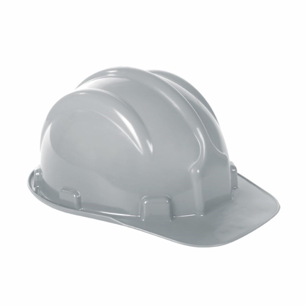 Capacete com Carneira Plastcor Plástico Cinza 70000468