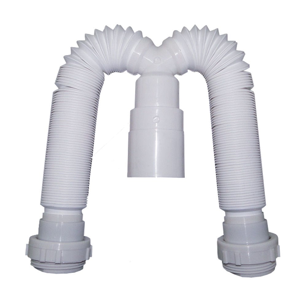 Sifão PVC Duplo Delflex Sanfonado Arruela PVC Sf D