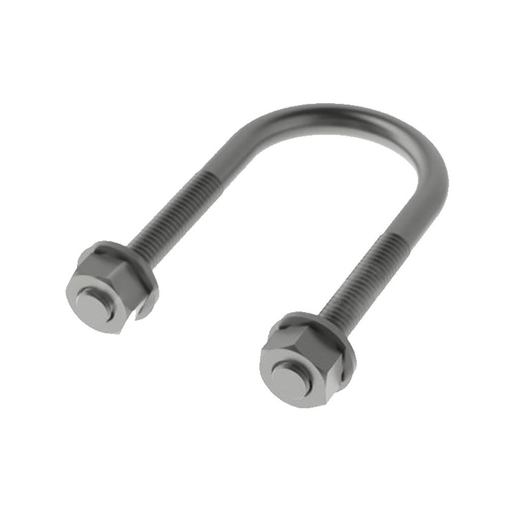 Abraçadeira Tipo U Vergalhão Perfilaço (Q)12x3/8 10 Peças A4121