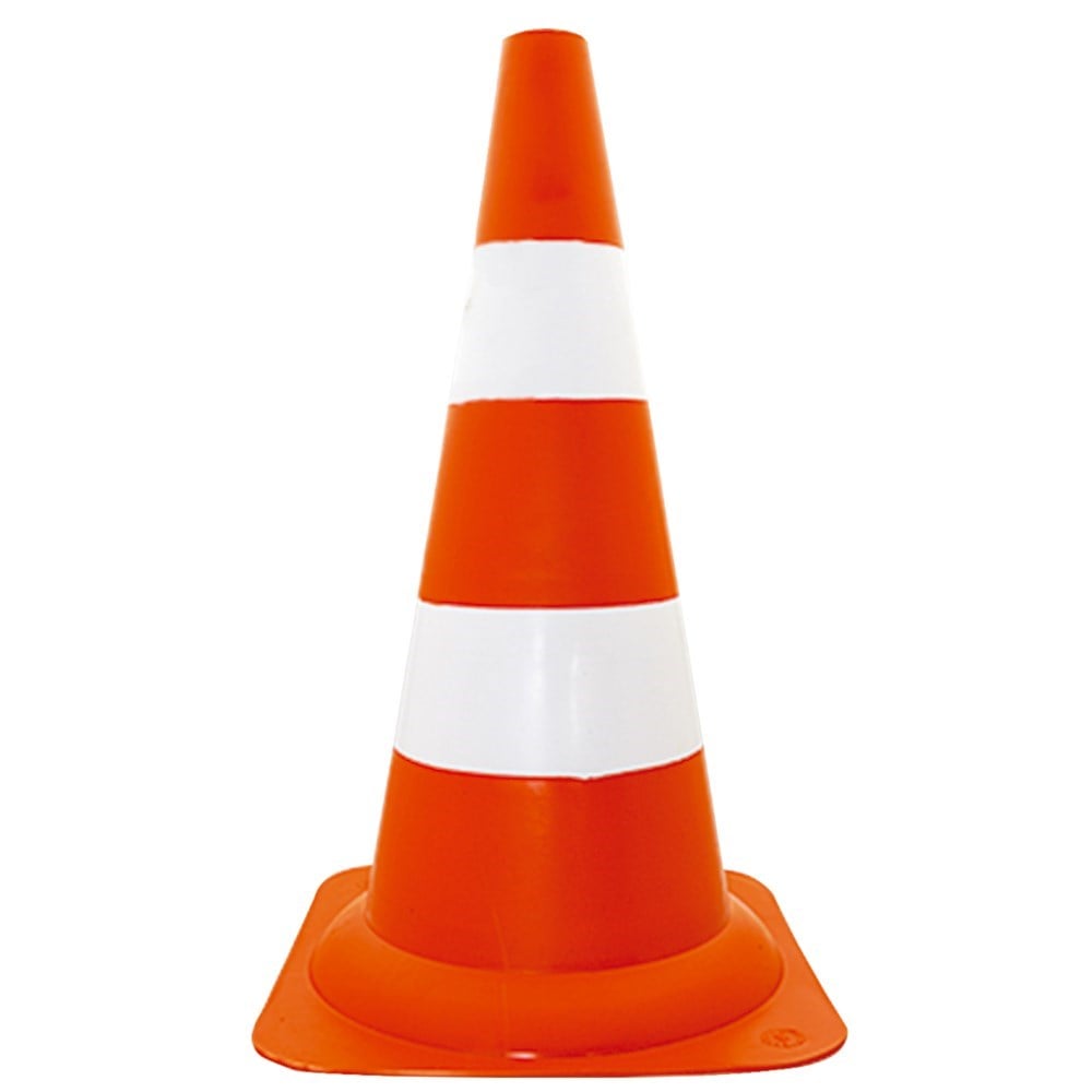 Cone Rígido Prosafety Plástico Laranja/Branco 50cm WPS1914