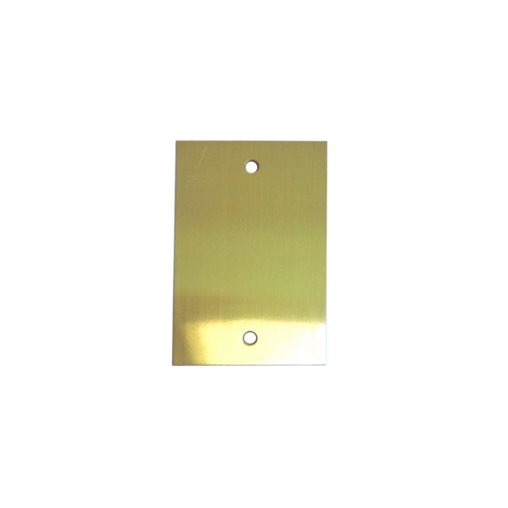 Placa Piso Latão 4X2 Cega PL4200
