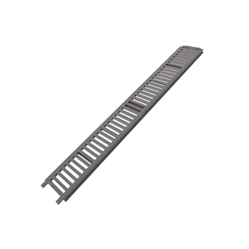 Grelha De Plástico Estrela C/ Porta Linear Cinza | 2078