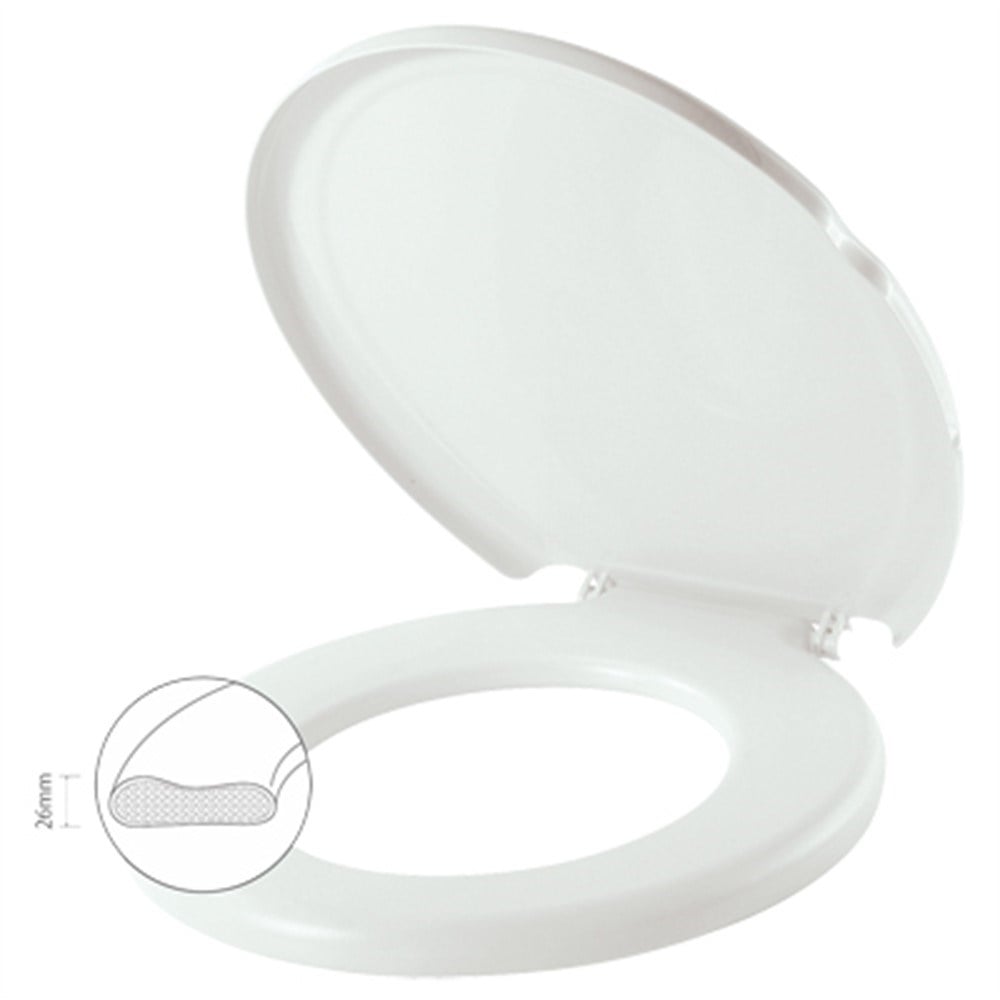 Assento Sanitário Herc Prime Almofadado Branco 2385