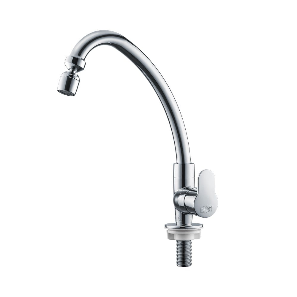 Torneira ABS Bica Móvel Mesa Herc Tivoli Alavanca com Arejador Articulável Cromada Plastilha Cerâmica 532