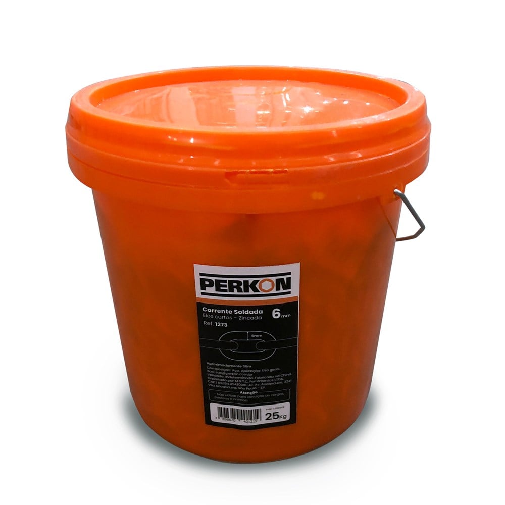 Corrente Soldada Perkon Zincada 6.0 25.0KG/ 36M 1273