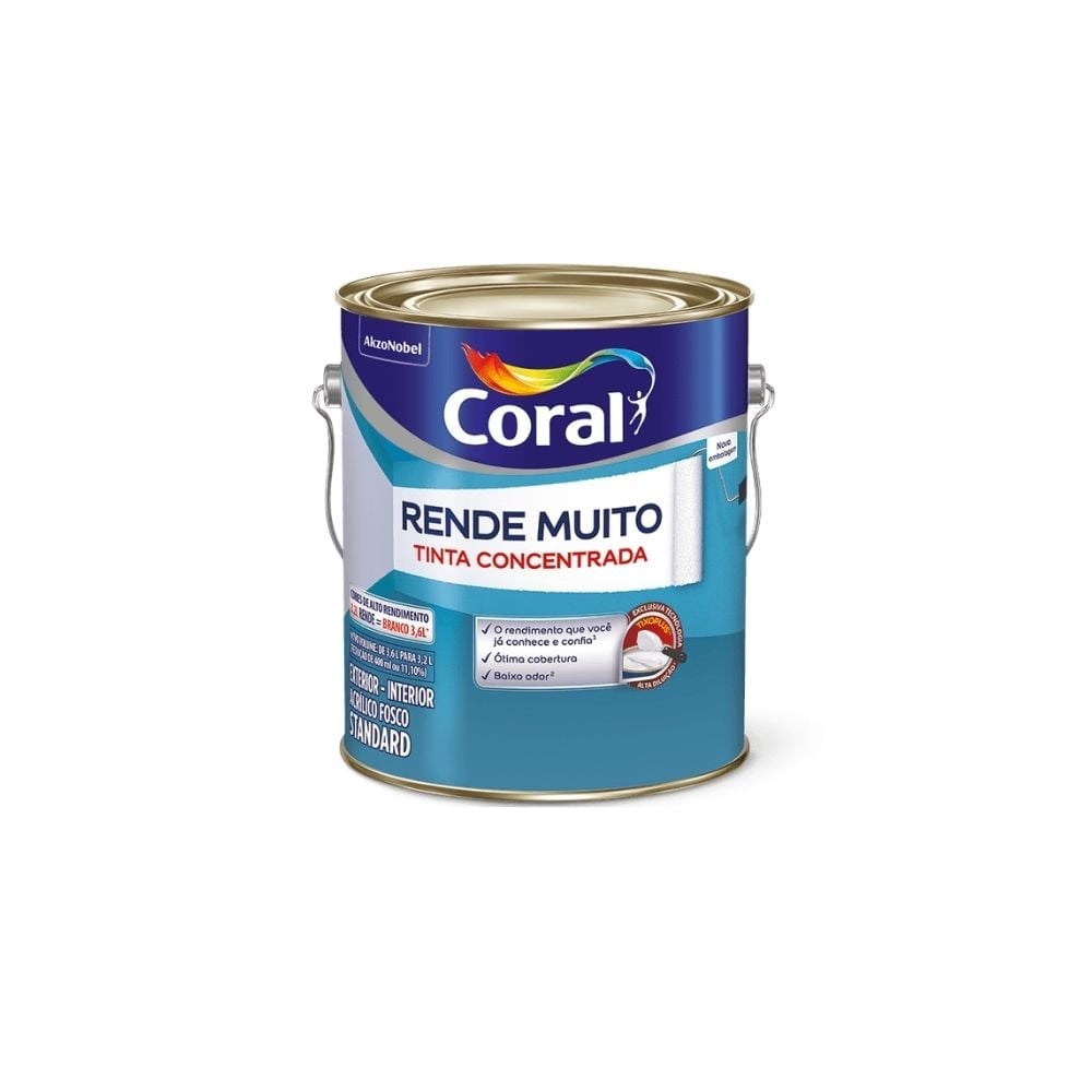 Tinta Acrílica Verde para Parede Fosca 800mlCoral - Essência de Menta - imagem 1
