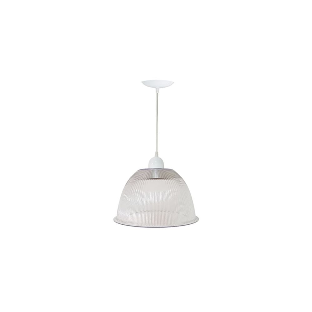 Luminária Prismática Bezelux 12" com Pendente Branco E27 | BZ12BR - imagem 1