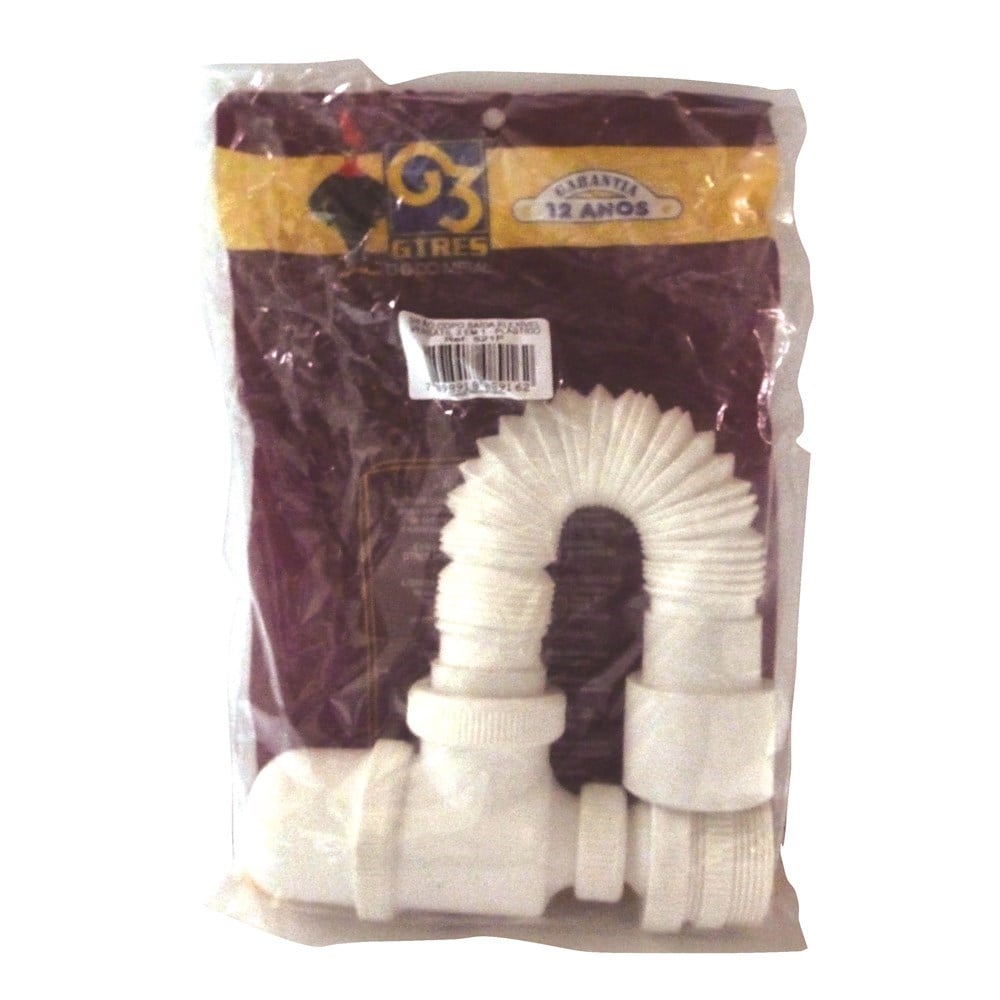Sifão PVC Copo Flexível G3 Tanque / Lavatório / Americana 9162
