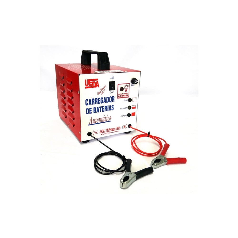 Carregador para Bateria UEDA 15A/24V Automotiva 9077