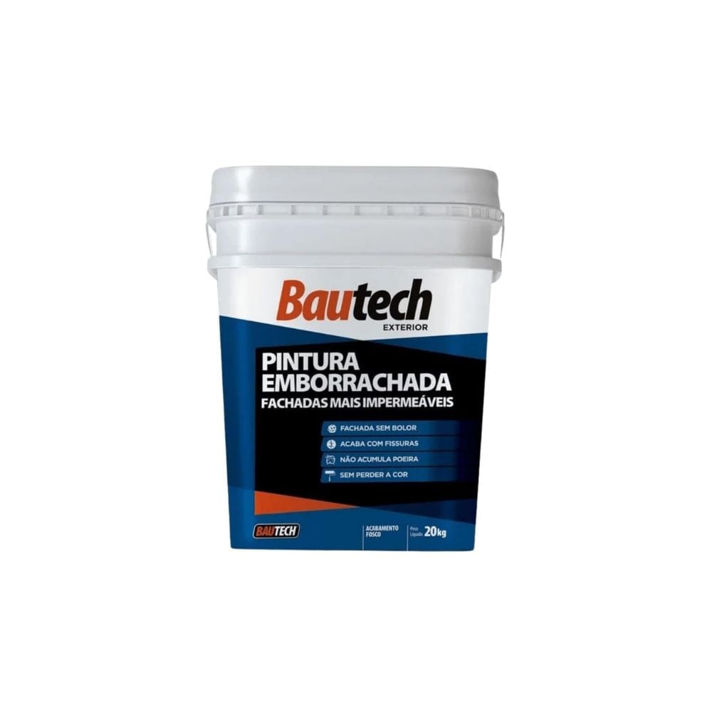 Tinta Emborrachada Bautech 18L Branco Fosco - imagem 1