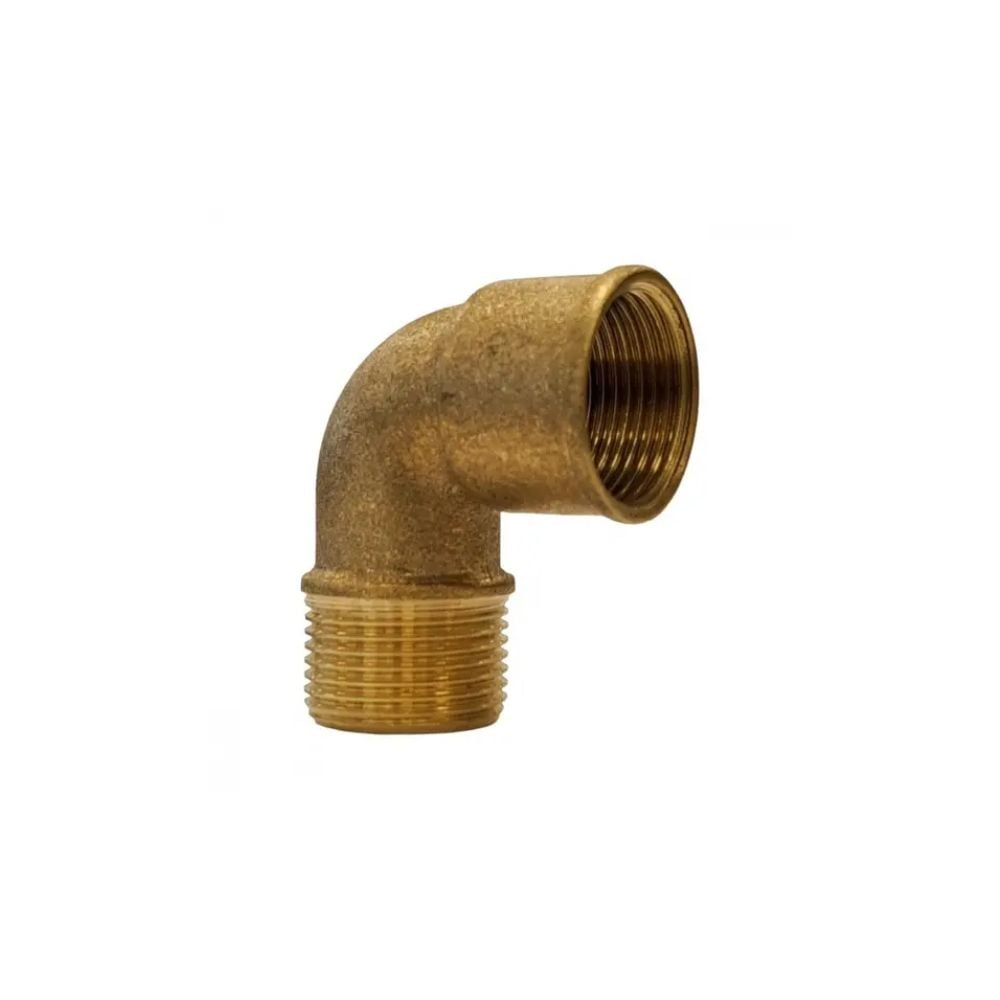 Cotovelo Latão Metais Rei 3/4" Macho Fêmea Amarelo | 10037