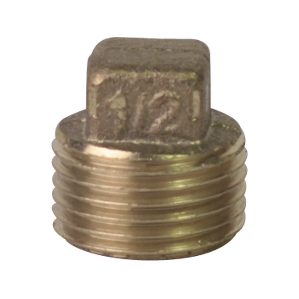 Plug Latão Metais Rei 1/2 Rosca Rosca Macho Amarelo 10199