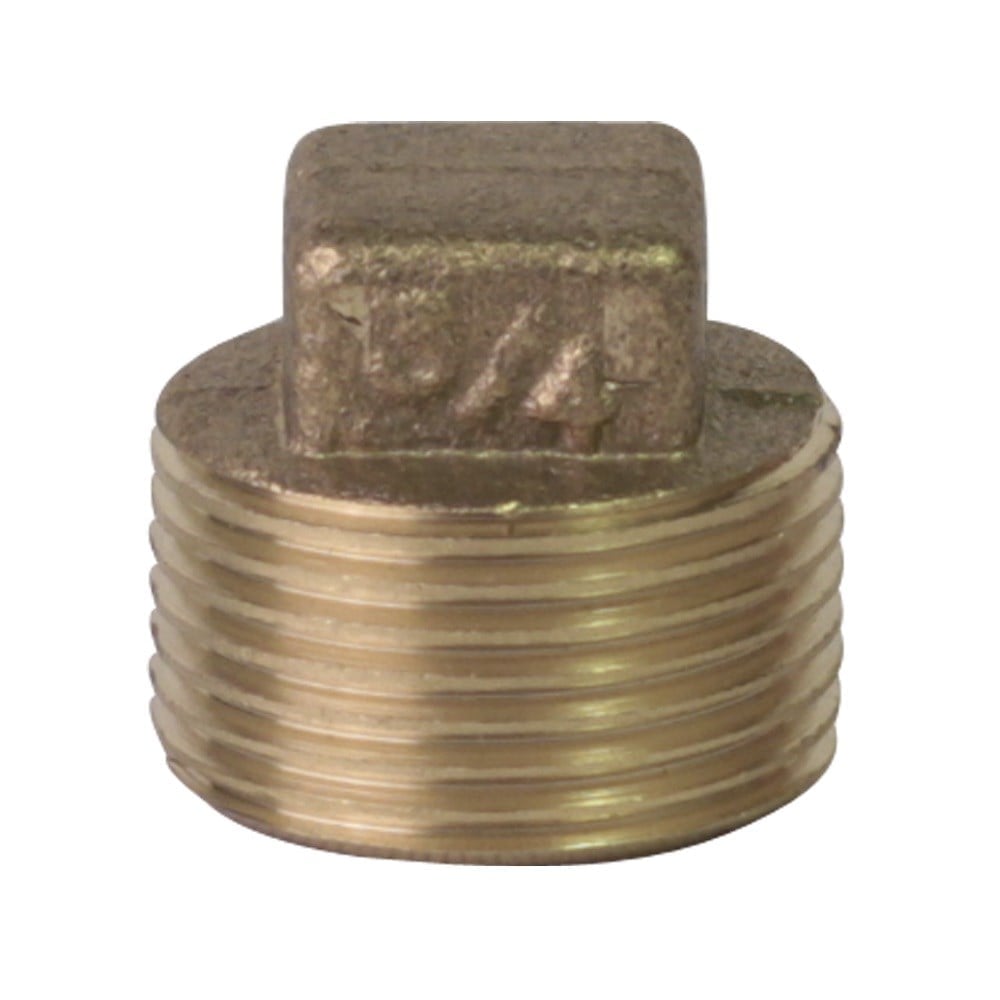 Plug Latão Metais Rei 3/4 Rosca Rosca Macho Amarelo 10201