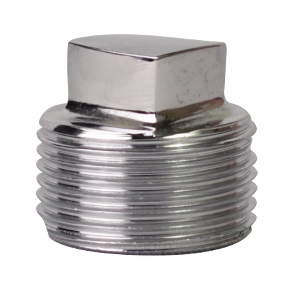Plug Latão Metais Rei 3/4 Rosca Rosca Macho Cromado 10202