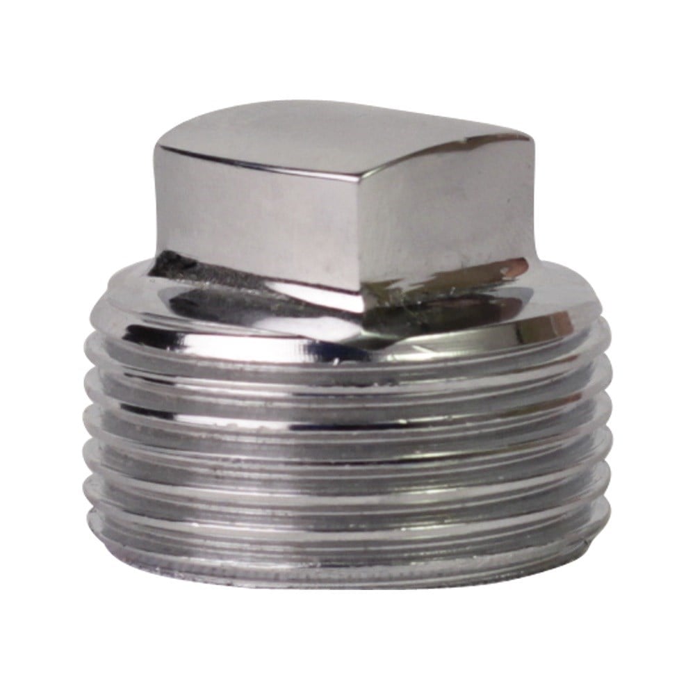 Plug Latão Metais Rei 1 Rosca Rosca Macho Cromado 10243