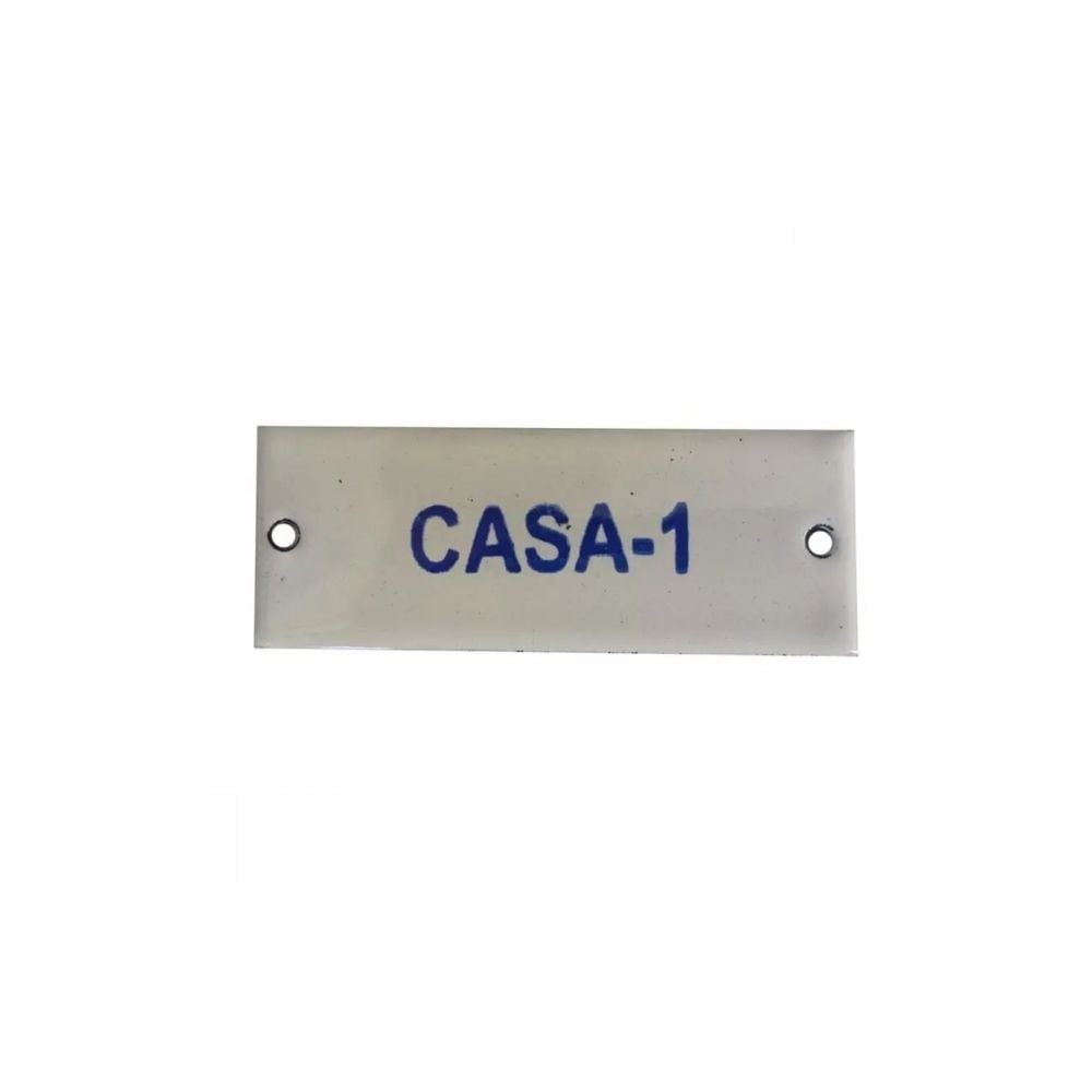 Placa Esmaltada Caiado 3X8 Casa 1 7898964311620 - imagem 1