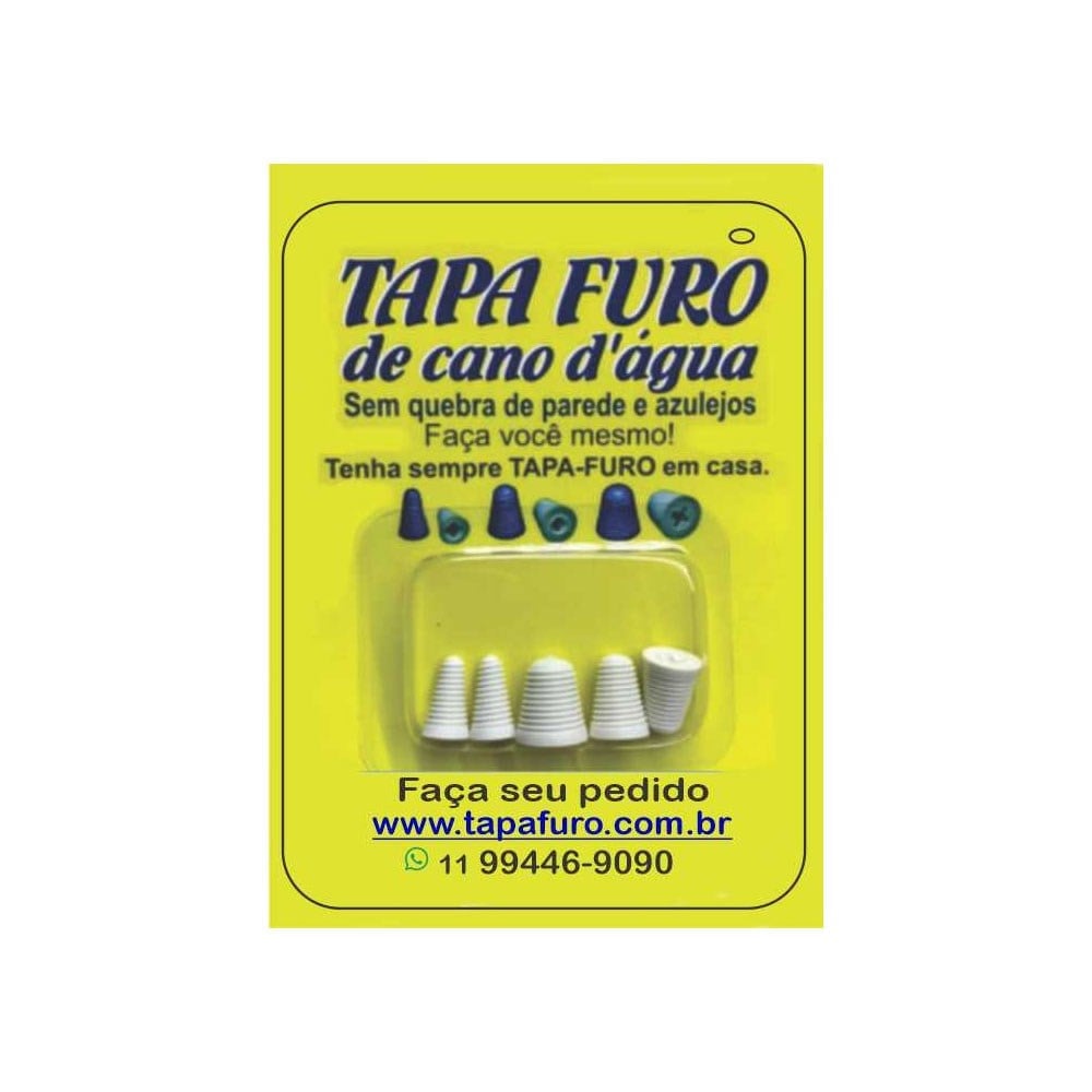 Tapa Furo para Cano d'Água Oidic com 5 Peças 12345