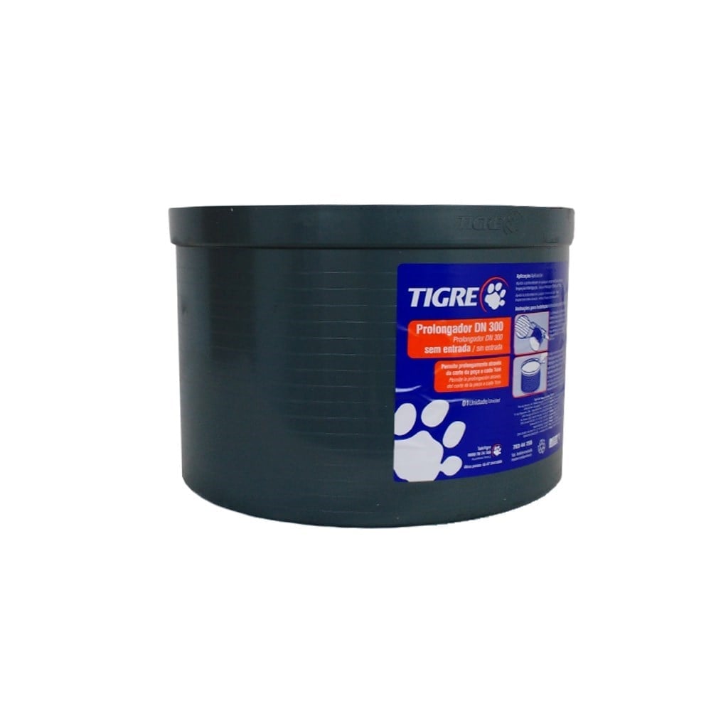Prolongador para Caixa de Gordura Tigre sem Entrada 300mm 27801552