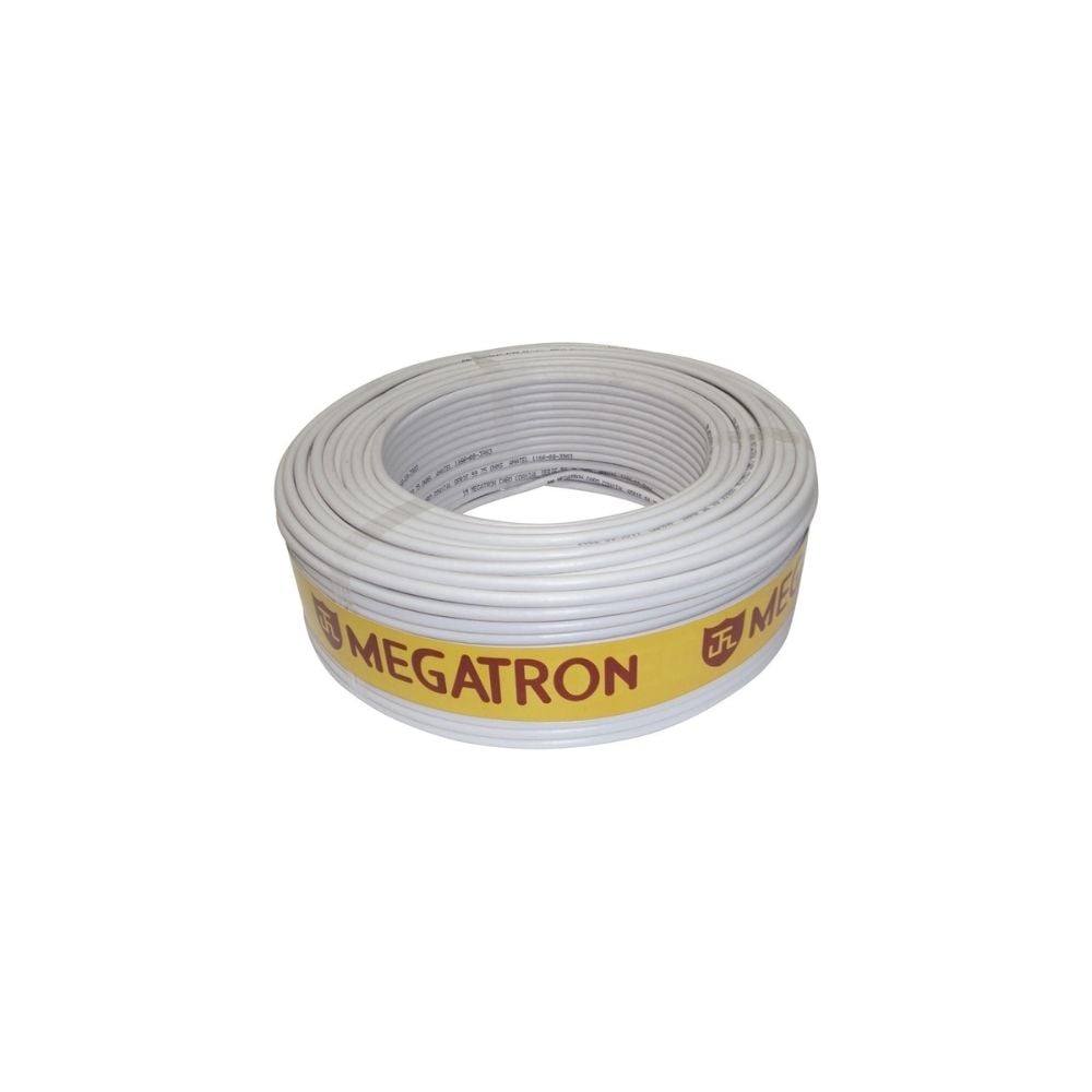 Fio Coaxial Megatron 06 Branco 67% 100m 1447