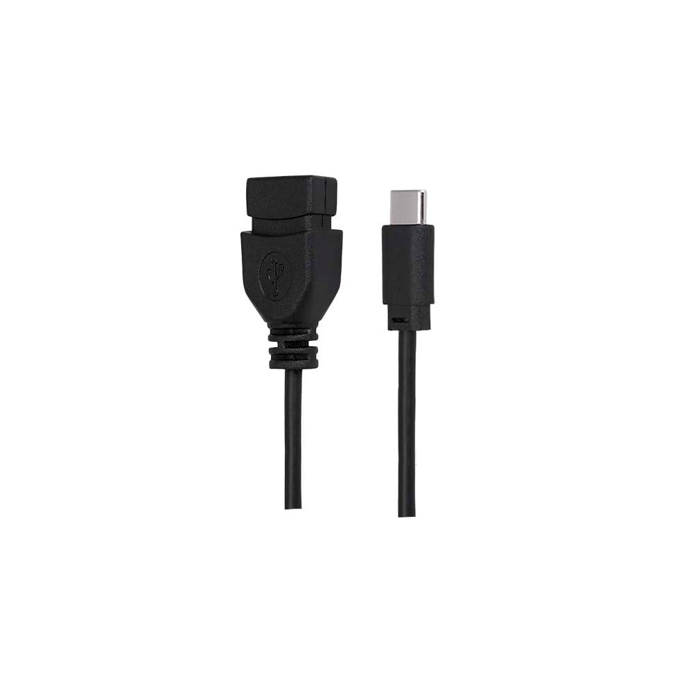 Cabo Tipo C Mobile - Tipo C + USB a Fêmea - 17cm - Preto 018-0114