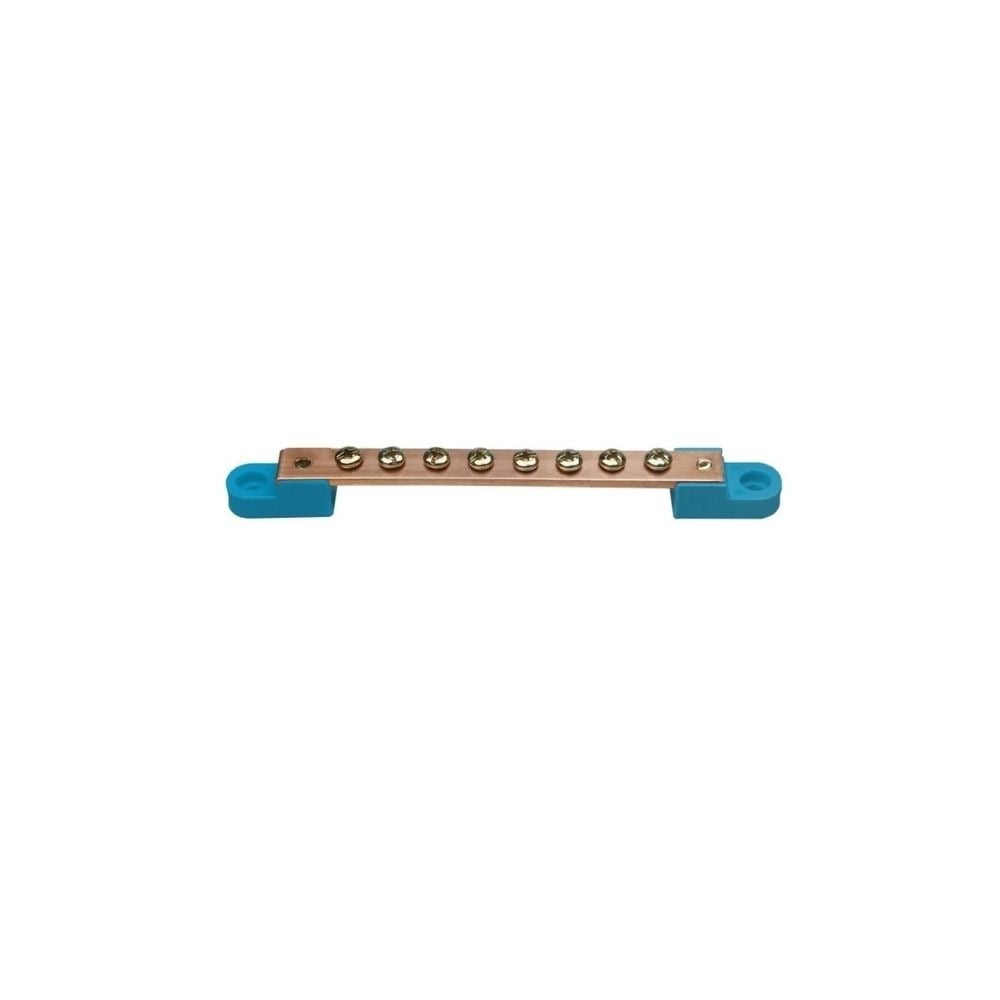 Barramento Neutro Multhiplos 100A 133mm 8 Parafusos Azul | 657