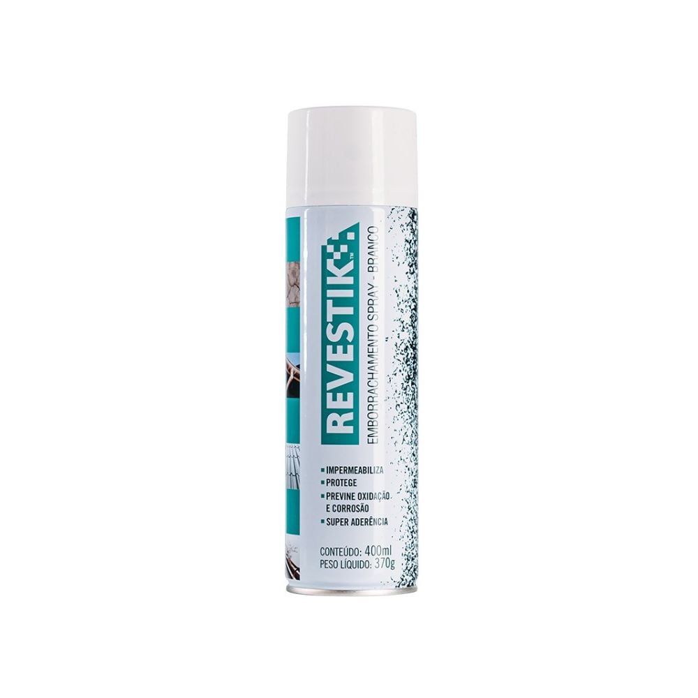 Borracha Líquida Impermeabilizante Spray Revestik Branca 400ML | 227569
